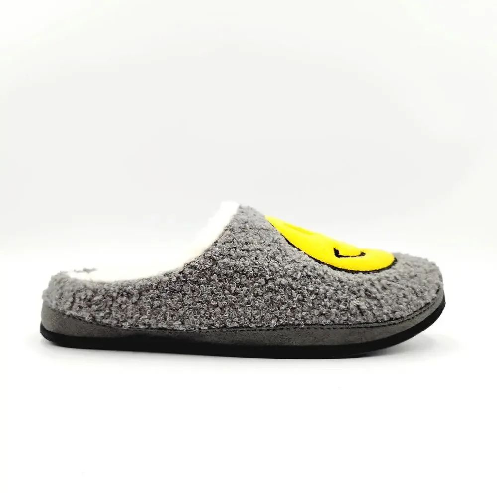 Deer Stags Men's Grey Sherpa Cushioned Indoor/Outdoor Clog Slipper Size 9M